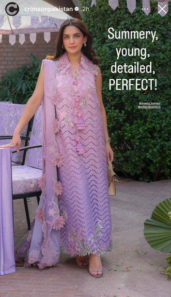 Crimson lawn D8b ombre love