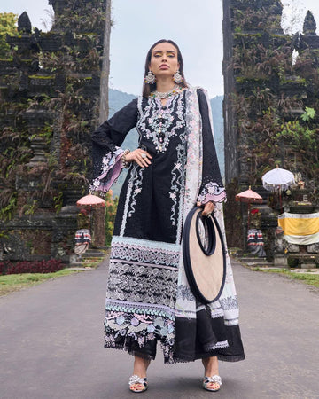 Ansab Jahangir Zoha lawn gomphrena black