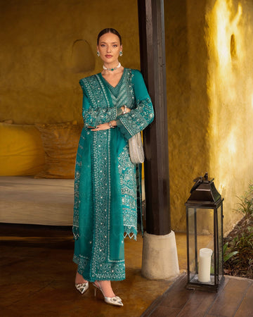 Faiza saqlain zinnia calla lawn