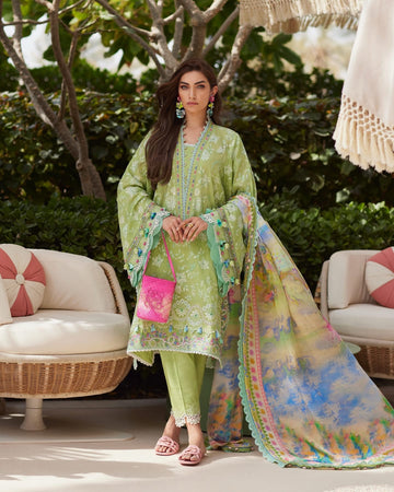 Farah Talib Aziz W E S luxury lawn unsticthed Kiara Kiwi FTA-12