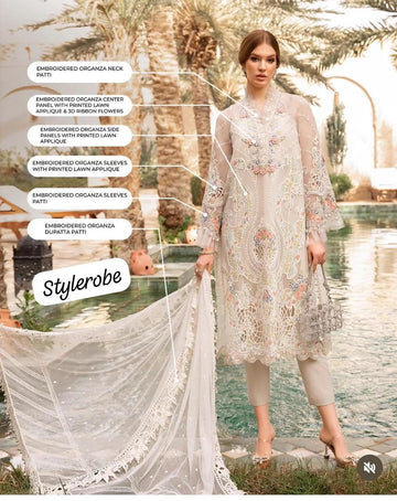 Maria B luxury lawn D5A