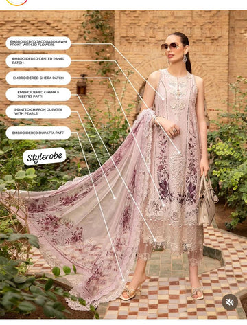Maria B luxury lawn D14A
