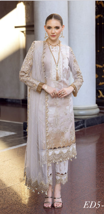 3-PC CHARIZMA UNSTITCHED FESTIVE COLLECTION ED5-07 lawn