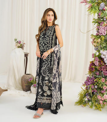 Asifa & Nabeel lawn dandellion unstitched lawn