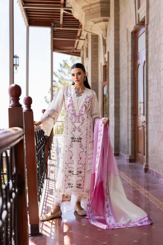 Saira Shakira bloom unsticthed lawn 2025 lawn ZERENE 1A