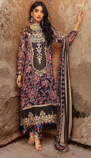 Charizma 3-PC UNSTITCHED LUXURY CHIFFON COLLECTION VSL25-09
