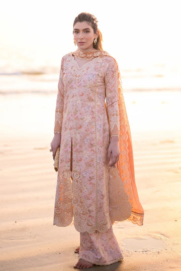 Zaib by nimsay vol 2 nel pastel floral peach 24610