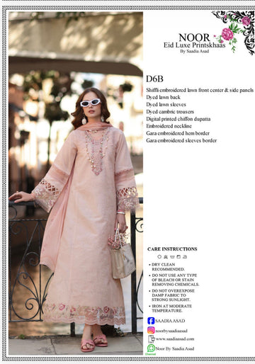 Noor by sadia asad luxe printskhaas lawn 2026 6b
