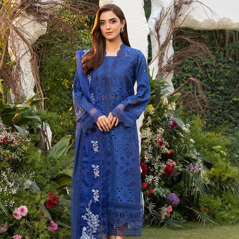 Sobia Nazir Luxury lawn 1B unsticthed 2025