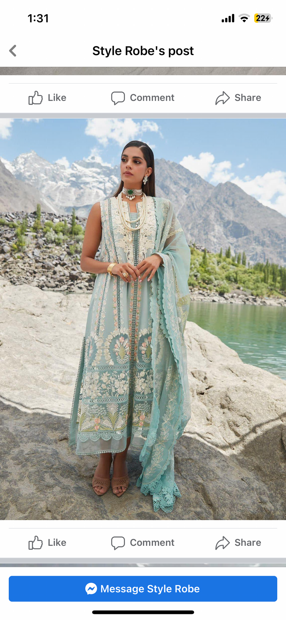 Crimson by Saira Shakira lawn D2A