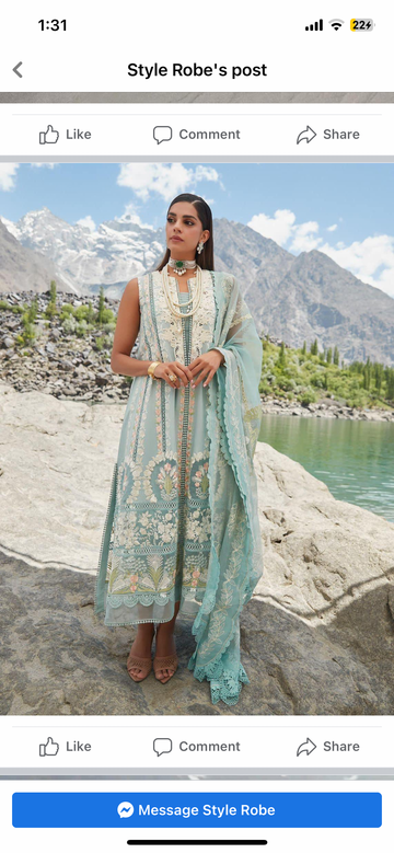 Crimson by Saira Shakira lawn D2A