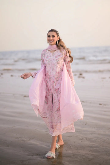 Zaib by nimsay vol 2 nel pastel floral pink 24608