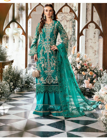 MMaria B 3 PIECE UNSTITCHED EMBROIDERED SUIT | BD-2806