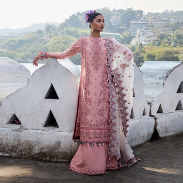 Hussain Rehar eid luxury lawn 2025 peaar