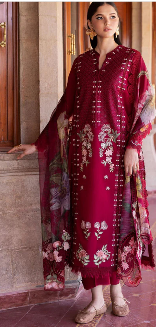 Saira Shakira bloom unsticthed lawn 2025 lawn hanging gardens 2A