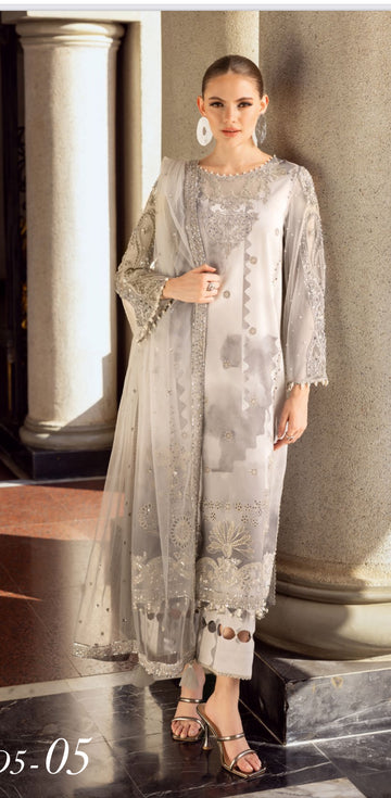 3-PC CHARIZMA UNSTITCHED FESTIVE COLLECTION ED5-05 lawn