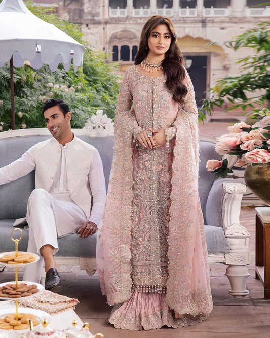 Kanwal malik wedding collection lina pink
