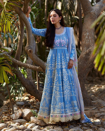 Mina hasan  Unsticthed chikankari lawn BAANO