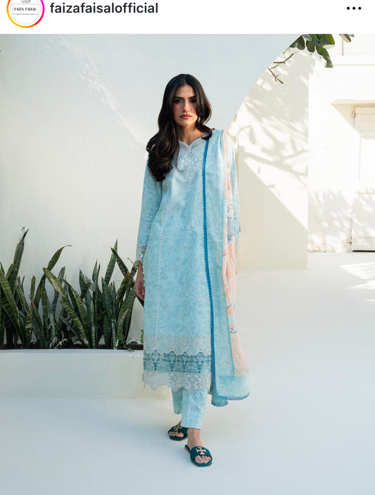 Faiza faisal FNF prints lawn JOSE | 3PC UNSTITCHED
