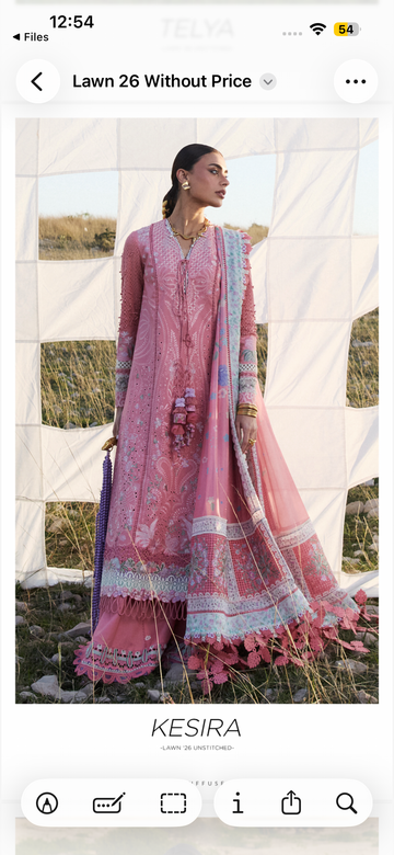 Suffuse by Sana Yasir Lawn eid edit 2026 kesira