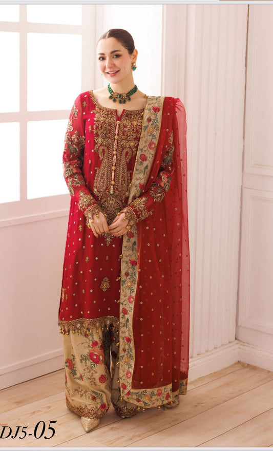 Charizma dastan e jashan 2025 4-PC CHARIZMA UNSTITCHED LUXURY COLLECTION DJ5-05