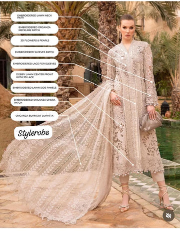Maria B luxury lawn D9A