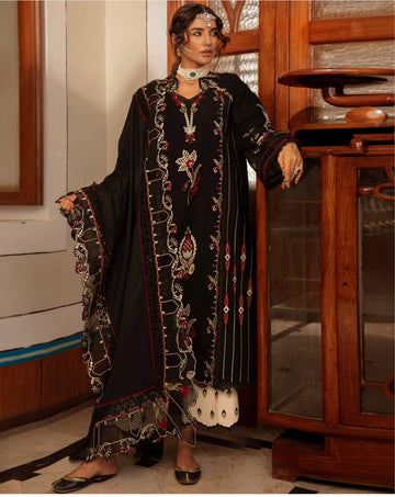 Crimson by Saira Shakira winter 2024  D5 meenakari  onyx