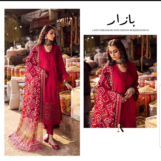 Nureh Bazaar lawn 124