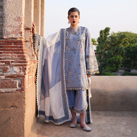 Hussain Rehar unsticthed nirmal SS’25 fira lawn