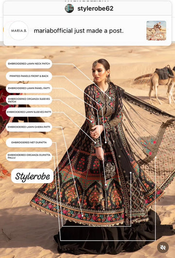 Maria B luxury lawn D13B