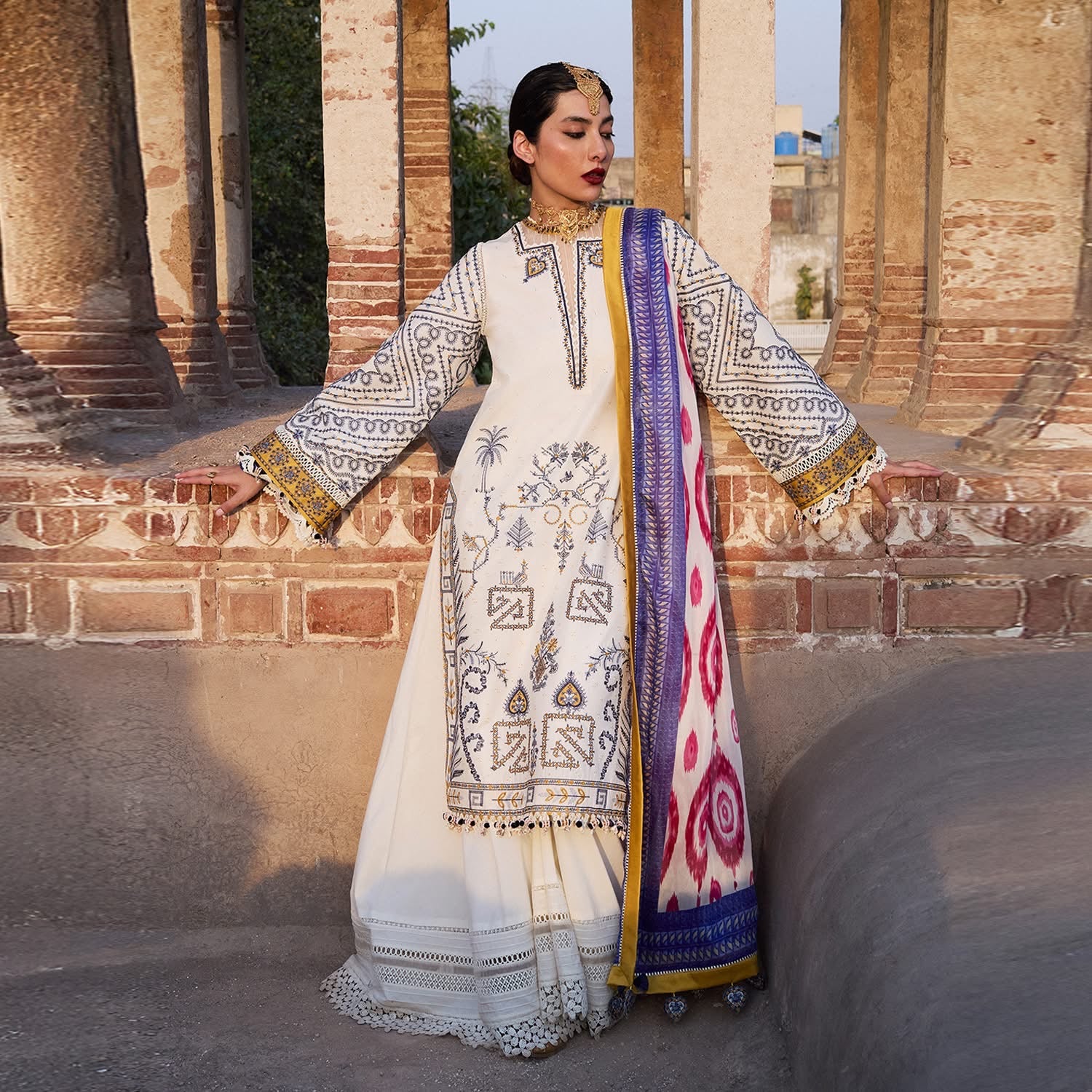 Hussain Rehar unsticthed nirmal SS’25 motia lawn