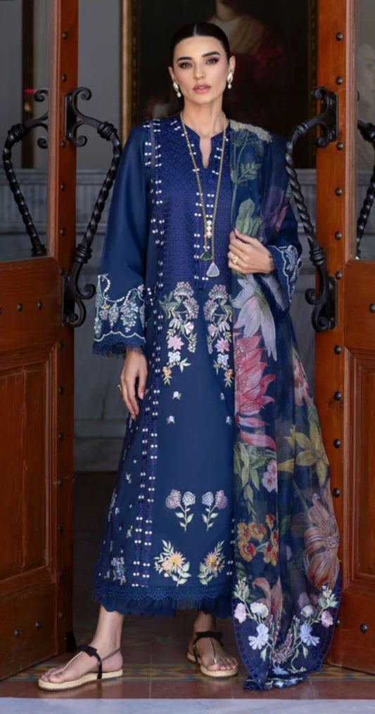 Saira Shakira bloom unsticthed lawn 2025 lawn hanging gardens 2B