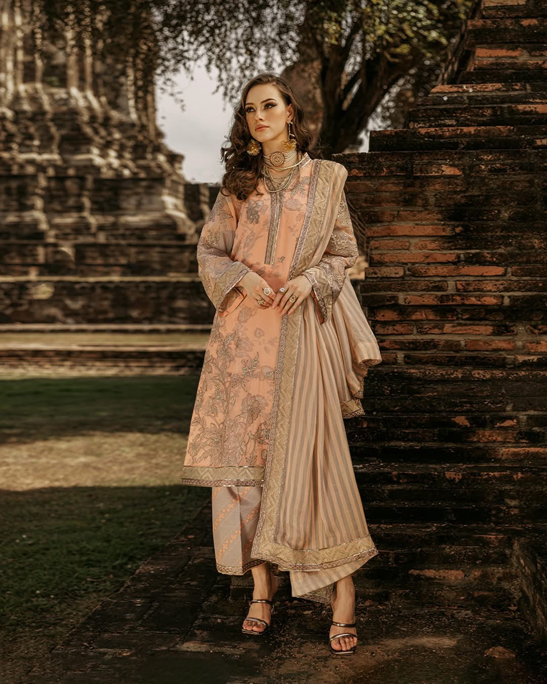 Charizma vasal 3-PC UNSTITCHED LUXURY CHIFFON COLLECTION VSL25-05