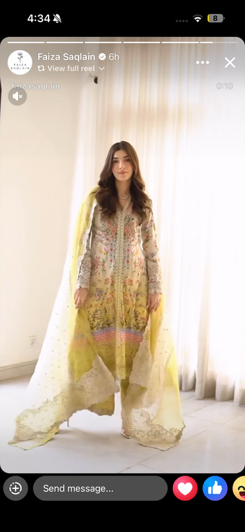 Faiza saqlain lawn aya arta