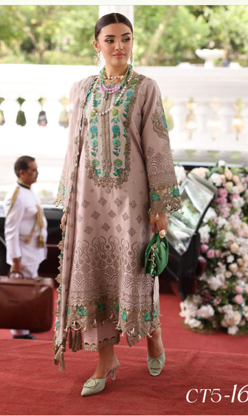 Charizma lawn tabeer 3-PC UNSTITCHED EMBROIDERED LAWN COLLECTION CT5-16