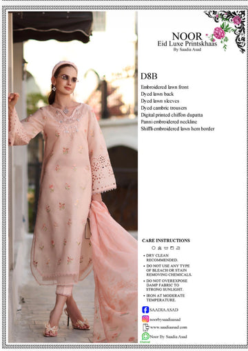 Noor by sadia asad luxe printskhaas lawn 2026 8b