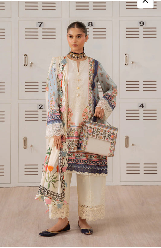 Saira rizwan LAANEM lawn 2025 ZUMRA-B-SRL25-07