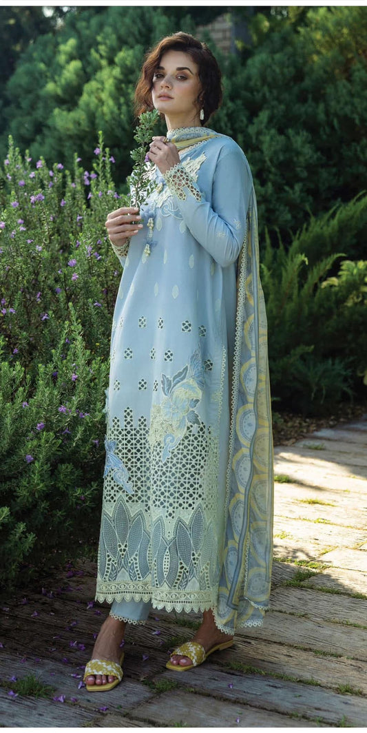 Mushq solace ombre chikankari Lawn 25 intesa