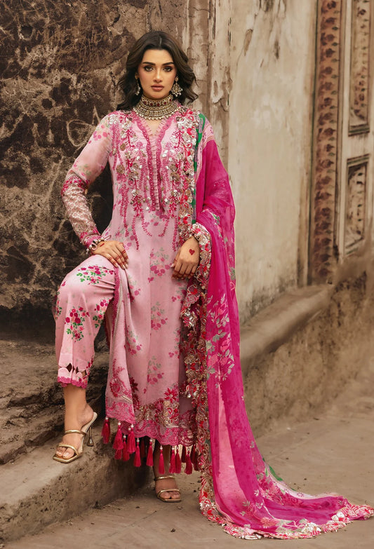 Charizma Vasal Vol-02 Embroidered Chiffon Unstitched 3Pc Suit VSL25-12