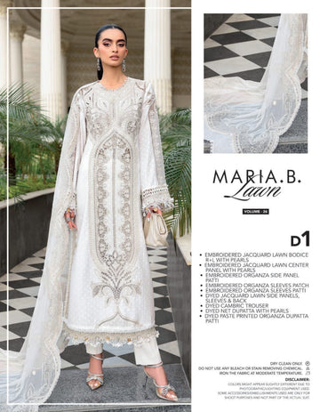 Maria B luxe eid lawn 2026 D1