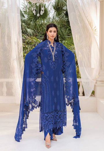 Maria B embroidered luxury chiffon 2025 unsticthed D7 (Copy)
