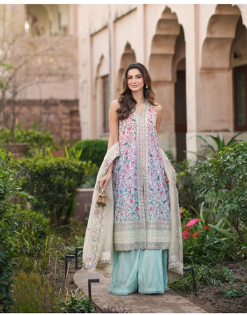 Faiza saqlain zinnia danica lawn