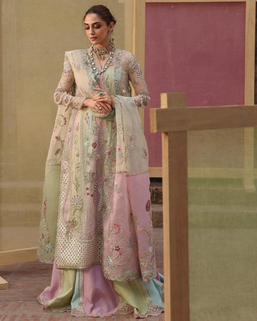 Crimson jhilmil wedding unstitched rangoli