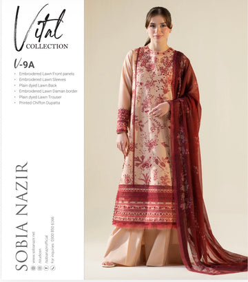 Sobia Nazir Vital lawn ‘26 9a