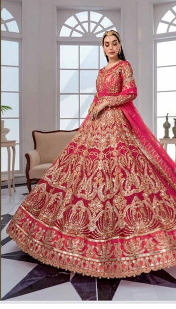 maryam n maria wedding collection carrot red